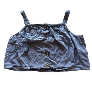 Torrid 1X Blue Hippie Crop Top